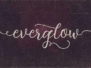 Everglow Script Font Duo