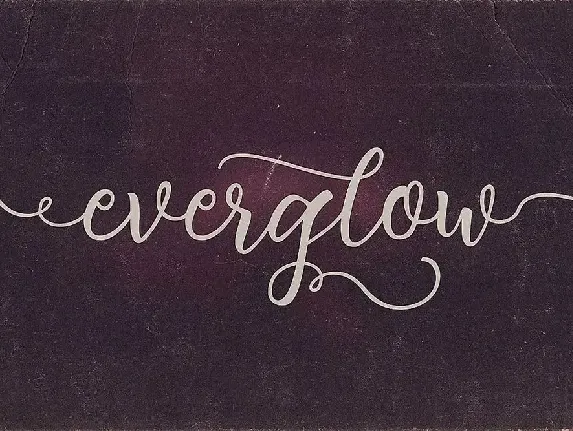 Everglow Script Font Duo