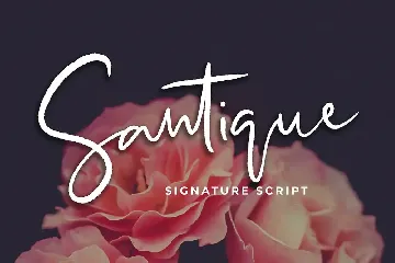 Santique Signature Script Font