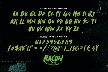 RACUN - Fun Hand Drawn Font