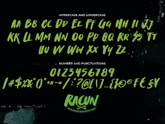 RACUN - Fun Hand Drawn Font