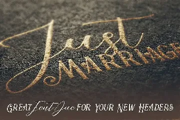 Just Marriage Font Duo