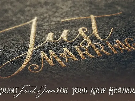 Just Marriage Font Duo