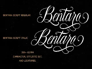 Bentara Script font