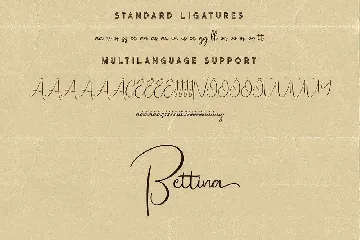 Bettina Script Font