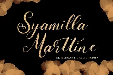 Syamilla Marttine An Elegant Calligraphy Font