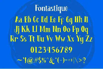 Fontastique - Unique Serif Font