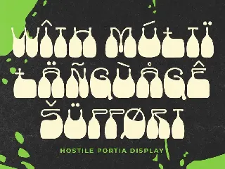 Hostile Portia font