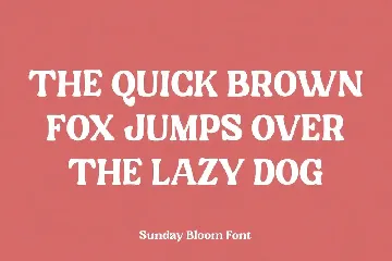 Sunday Bloom font