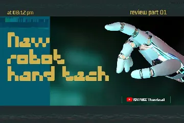 The Glitch - Techno Display Font