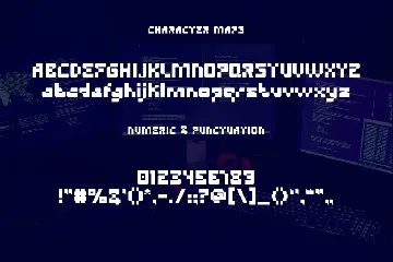 The Glitch - Techno Display Font