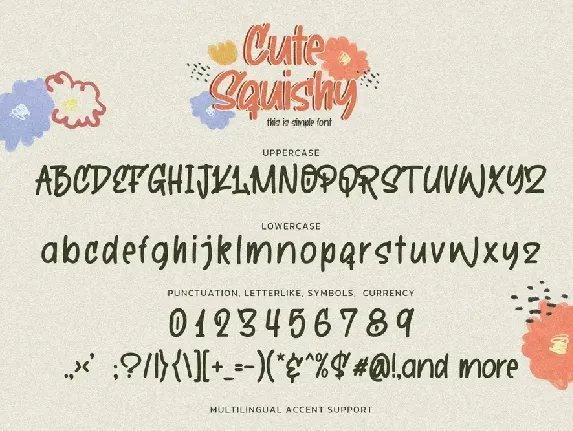 Cute Squishy - This Is Simple Font