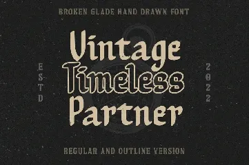 Broken Glade font