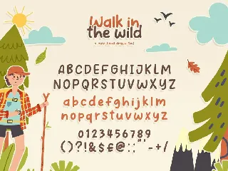 Walk in the Wild Font