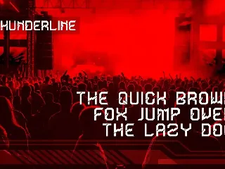 Thunderline Display Font