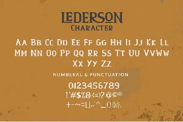 LEDERSON font