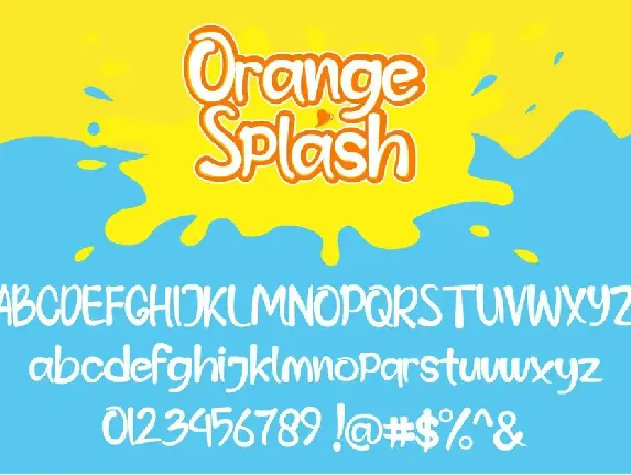 Orange Splash - Fresh Summer Font