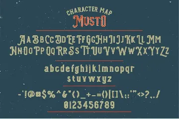 Musto - Vintage Display font