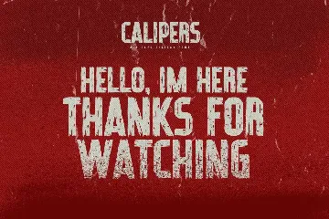 CALIPERS - All Caps Display Font