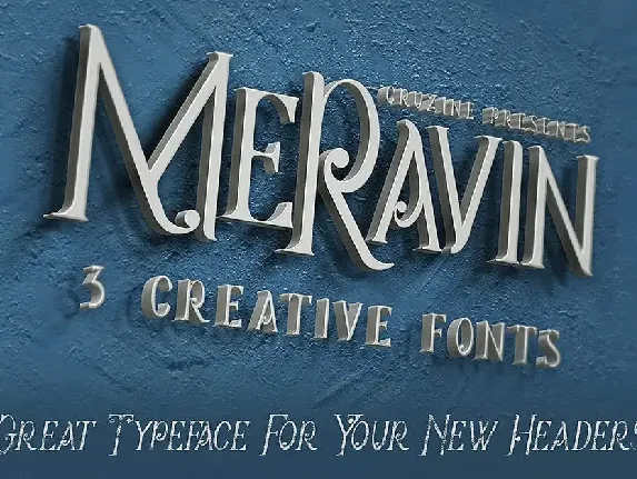 Meravin Typeface font