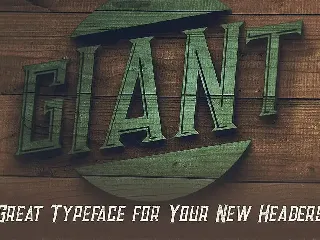 Giant - Vintage Style Font