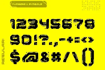 Cyberpunk Style Font Technology Futuristic Digital