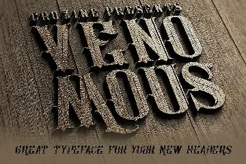 Venomous Typeface font