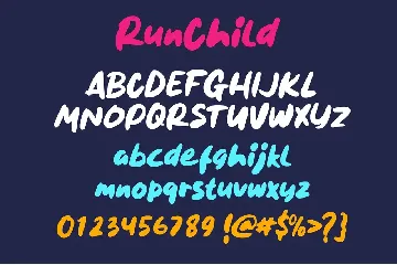 Run Child font