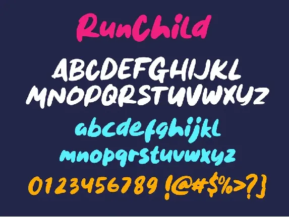 Run Child font