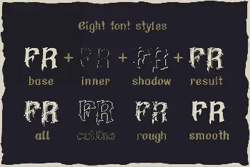 Flame rider - vintage font