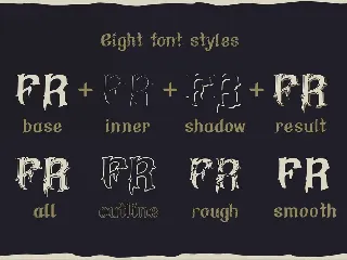 Flame rider - vintage font