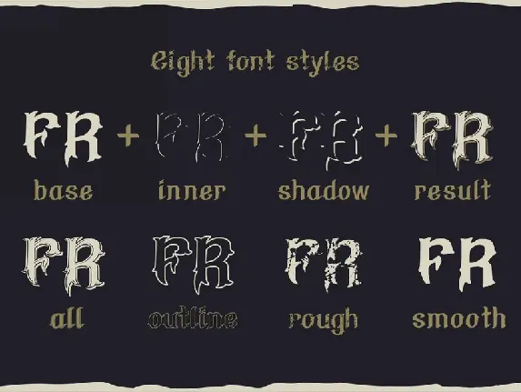 Flame rider - vintage font