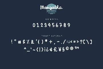 Mangatha - Handwritten Font