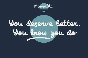 Mangatha - Handwritten Font