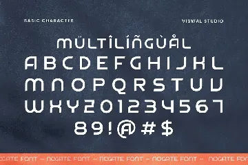 Nogate - Modern Font