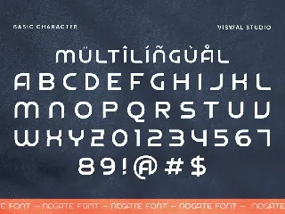 Nogate - Modern Font