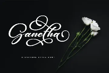 Ganetha - Elegant Script Font