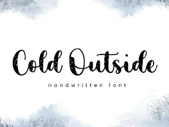 Cold Outside font