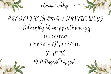 Almond Whisp font