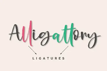 Alligattory font