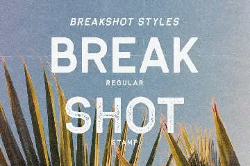 Break Shot font