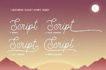 California Sunset Font Family