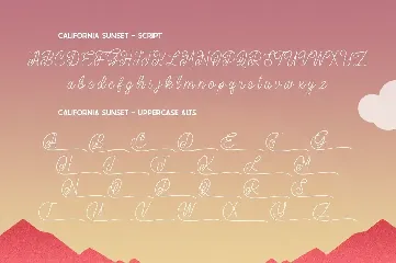 California Sunset Font Family