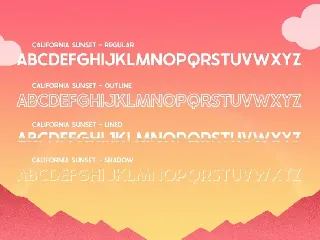 California Sunset Font Family