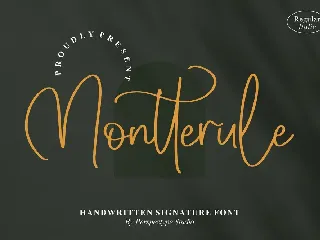 Montterule Handwritten Signature Font