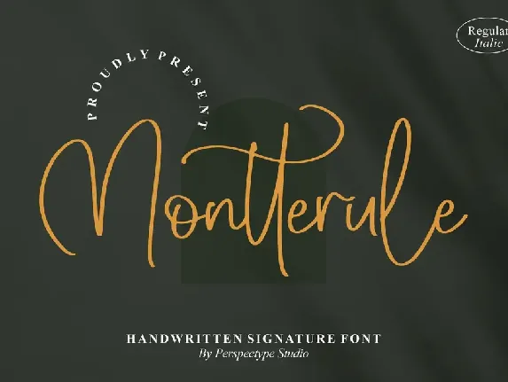 Montterule Handwritten Signature Font