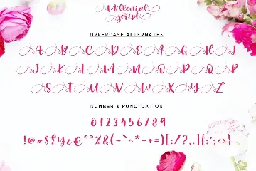 Millenial Script font