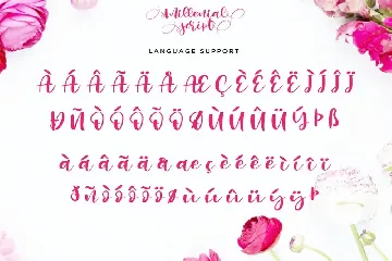 Millenial Script font