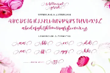 Millenial Script font