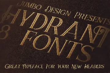 Hydrant - Vintage Style Font